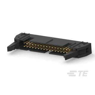 TE Connectivity AMP-LATCH Series Straight Through Hole PCB Header, 34 Contacts, 2.54 mm Pitch, 2 Row, Shrouded 5499206-8
