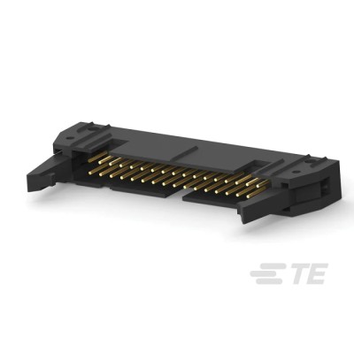 TE Connectivity AMP-LATCH Series Straight Through Hole PCB Header, 34 Contacts, 2.54 mm Pitch, 2 Row, Shrouded 5499206-8