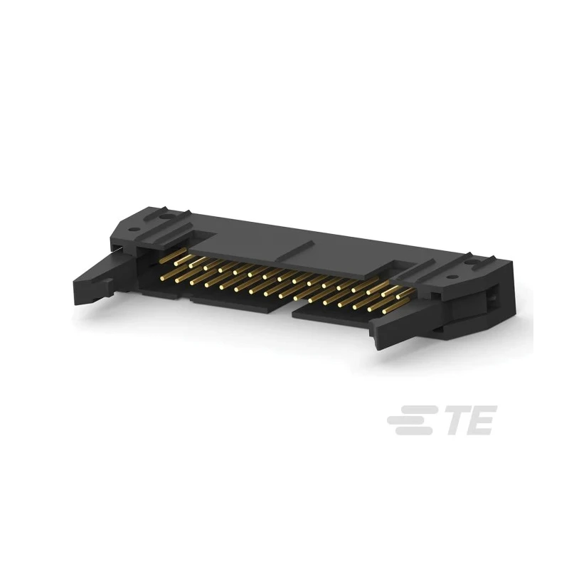 TE Connectivity AMP-LATCH Series Straight Through Hole PCB Header, 34 Contacts, 2.54 mm Pitch, 2 Row, Shrouded 5499206-8