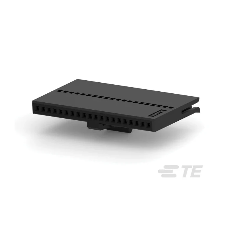 TE Connectivity FFC Female PCB Connector Housing Nylon Cable Mount 1.27 mm Pitch 20 Contacts 1 Row Straight 1-487545-7