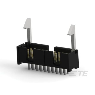 TE Connectivity PCB Header AMP-LATCH Series Straight Through Hole, 20 Contacts, 2.54 mm Pitch, 2 Row, Shrouded 104128-4