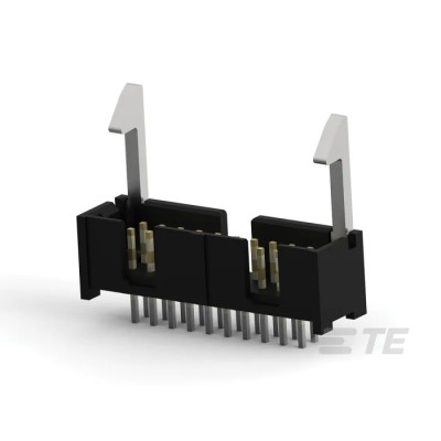 TE Connectivity PCB Header AMP-LATCH Series Straight Through Hole, 20 Contacts, 2.54 mm Pitch, 2 Row, Shrouded 104128-4