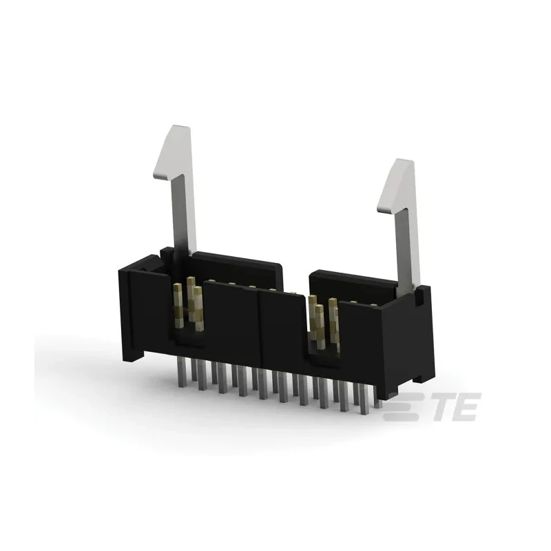 TE Connectivity PCB Header AMP-LATCH Series Straight Through Hole, 20 Contacts, 2.54 mm Pitch, 2 Row, Shrouded 104128-4