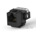 TE Connectivity RJ45 Connector Female Surface Mount Cat3 Unshielded Right Angle 2 Port 8 Way 216005-4