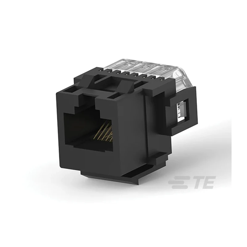 TE Connectivity RJ45 Connector Female Surface Mount Cat3 Unshielded Right Angle 2 Port 8 Way 216005-4