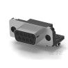 TE Connectivity 9 Way Right Angle 2.74 mm Pitch Through Hole D-Sub Connector Female 747844-3