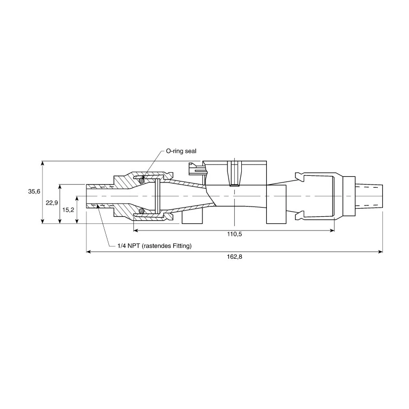 Honeywell Technologies Amplified Airflow Sensor for Dry Gas 0L/min to 20L/min, Plastic Housing, 15V Supply AWM5000
