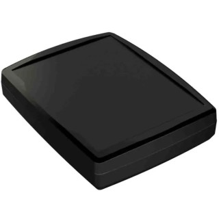 RS Pro Black Black Lid ABS General Purpose Enclosure IP64, IK07, 38.4mm x 184.8mm x 144.6mm 192-0717