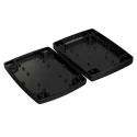 RS Pro Black Black Lid ABS General Purpose Enclosure IP64, IK07, 38.4mm x 184.8mm x 144.6mm 192-0717