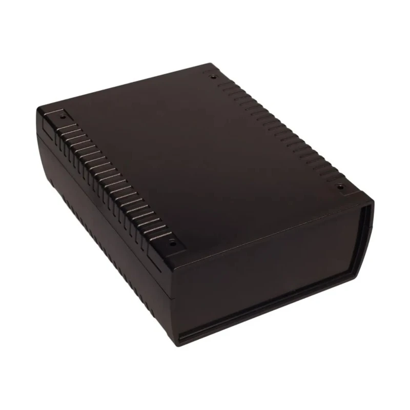 RS PRO Black ABS Enclosure with Black Lid IP53 Rated IK06 Impact Resistance 65.3 mm x 185.8 mm x 135.9 mm 192-0756