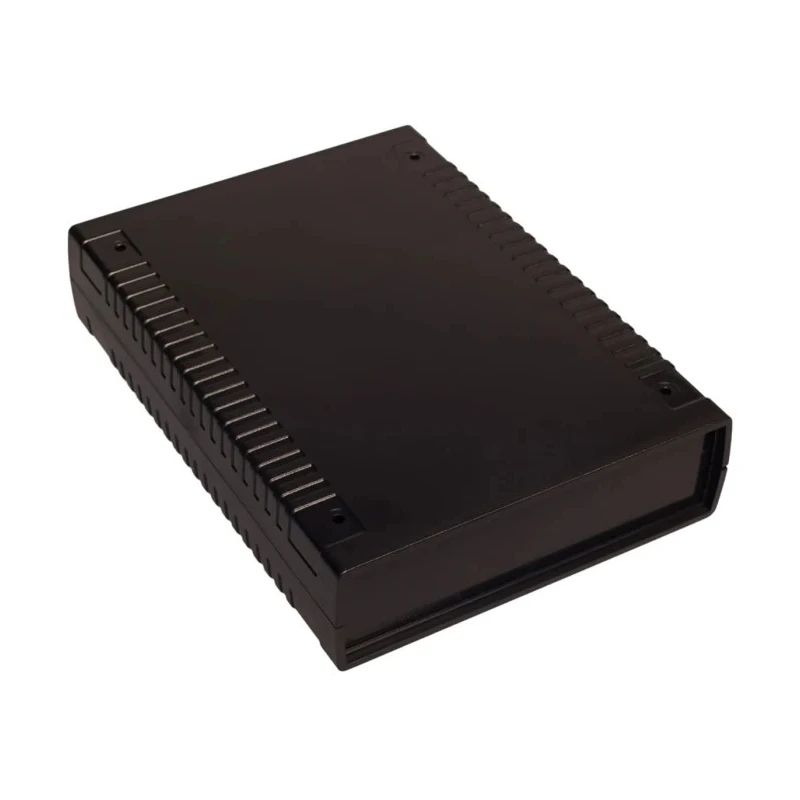 RS PRO Black Black Lid ABS Enclosure IP53 IK06 45.5 mm x 184.6 mm x 135.9 mm 192-0757