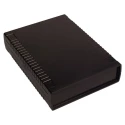RS PRO Black Black Lid ABS Enclosure IP53 IK06 45.5 mm x 184.6 mm x 135.9 mm 192-0757