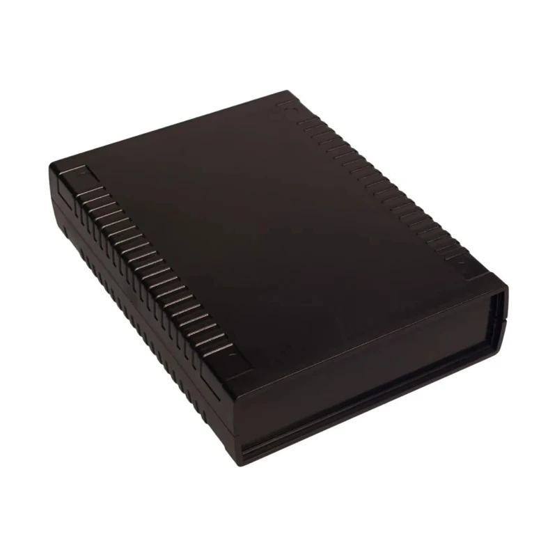 RS PRO Black Black Lid ABS Enclosure IP53 IK06 45.5 mm x 184.6 mm x 135.9 mm 192-0757