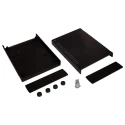 RS PRO Black Black Lid ABS Enclosure IP53 IK06 45.5 mm x 184.6 mm x 135.9 mm 192-0757