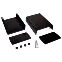 RS PRO Black Lid ABS Enclosure IP53 IK06 84.8 mm x 185.8 mm x 135.7 mm 192-0758