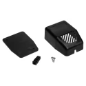 RS PRO Black ABS Two-Part General Purpose Enclosure IP20 IK03 34.6 mm x 102 mm x 60.8 mm 192-0800