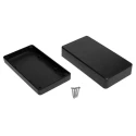 RS PRO Black ABS Enclosure IP53 IK06 42.3 mm x 154.1 mm x 84.7 mm 192-0798