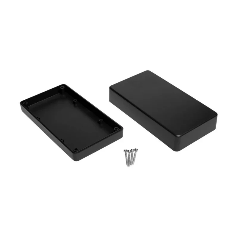 RS PRO Black ABS Enclosure IP53 IK06 42.3 mm x 154.1 mm x 84.7 mm 192-0798