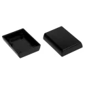 RS PRO Black ABS Two-Part General Purpose Enclosure, 26.7 mm Height x 65.8 mm Length x 46.8 mm Width 192-0802