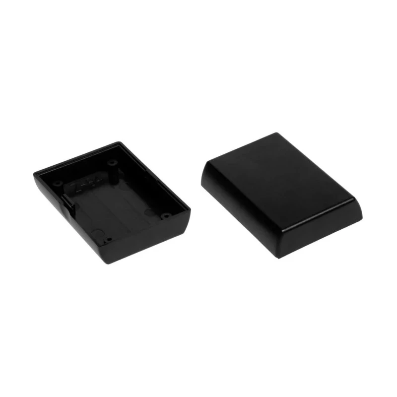 RS PRO Black ABS Two-Part General Purpose Enclosure, 26.7 mm Height x 65.8 mm Length x 46.8 mm Width 192-0802