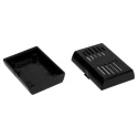 RS PRO Black ABS Enclosure 26.7 mm x 65.8 mm x 46.8 mm 192-0803