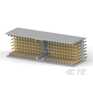 TE Connectivity 2 mm Pitch Hard Metric Type A Vertical Male Backplane Connector, 22 Column, 7 Row, 154 Way 5100668-1