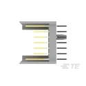TE Connectivity 2 mm Pitch Hard Metric Type A Vertical Male Backplane Connector, 22 Column, 7 Row, 154 Way 5100668-1