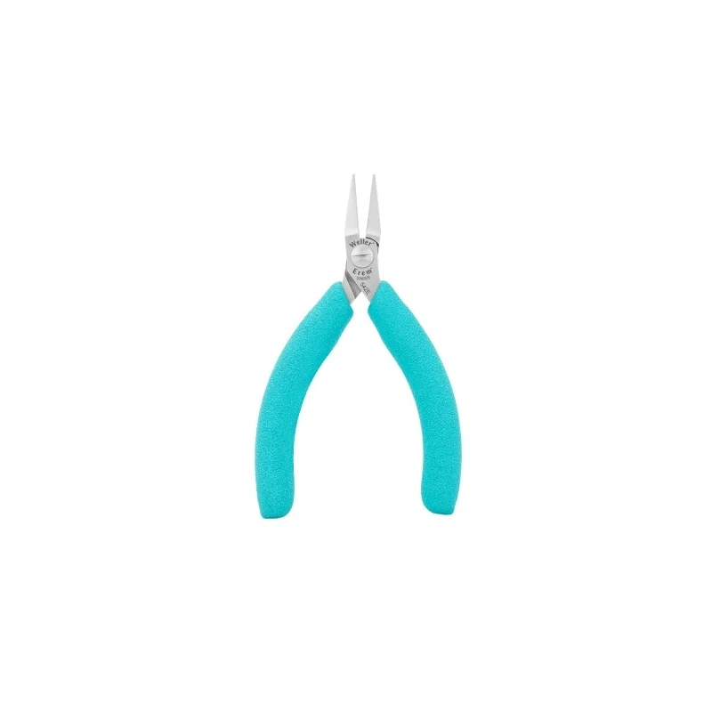 Weller Erem 1-Piece Long Nose Plier Flat Nose, 120mm Overall Length, 23mm Jaw, ESD Safe 542E