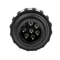 Amphenol Industrial Circular Connector, 6 Contacts, Cable Mount, Plug Male, Threaded Coupling, 10A, 250V C016 30H006 110 12