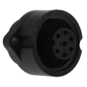 Amphenol Industrial Circular Connector, 6 Contacts, Panel Mount, Socket, Female, IP67, Polymer Housing C016 30G006 100 12