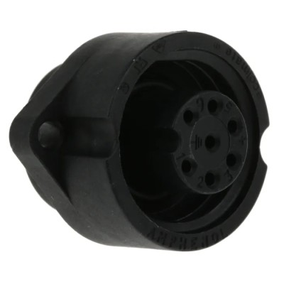 Amphenol Industrial Circular Connector, 6 Contacts, Panel Mount, Socket, Female, IP67, Polymer Housing C016 30G006 100 12
