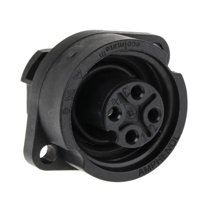 Amphenol Industrial Circular Connector 3 Contacts Panel Mount Socket Female IP67 400V 16A Ecomate M C016 20G003 100 12