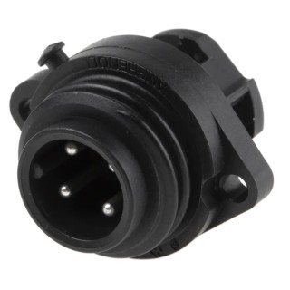 RS PRO Circular Connector 3 Contacts Panel Mount Plug Male IP67 Ecomate M Series C016 20C003 100 12