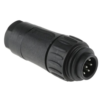 Amphenol Industrial Industrial Circular Connector 6 Contacts Cable Standard Plug Male IP67 Ecomate M C016 30H006 100 12