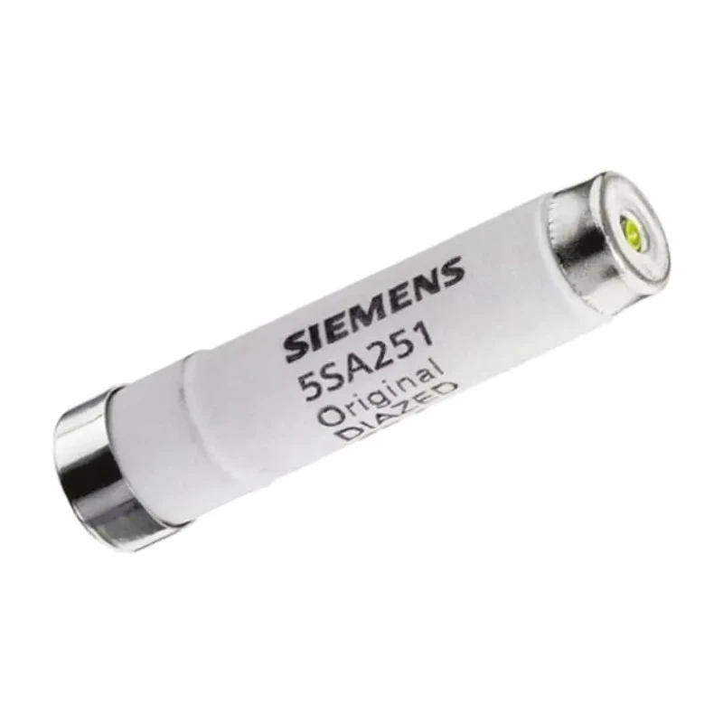 Siemens 10A 500V AC D02 Diazed Fuse Ceramic Body Red Cap 5SA251
