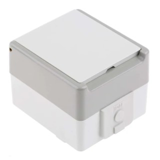 Siemens 16A Grey 1 Gang Plug Socket DELTA Outdoor Type F 5UB4711