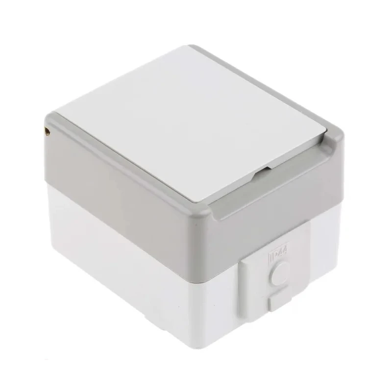 Siemens 16A Grey 1 Gang Plug Socket DELTA Outdoor Type F 5UB4711