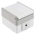 Siemens 16A Grey 1 Gang Plug Socket DELTA Outdoor Type F 5UB4711