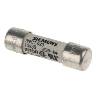 Siemens 20A Cartridge Fuse, 10 x 38 mm aR Series SITOR Semiconductor Protection Fuse 3NC1020