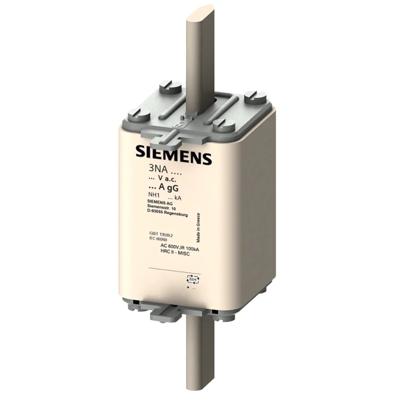 Siemens NH Fuse 200A Current Rating NH1 Size 500V AC SENTRON Series 3NA3140