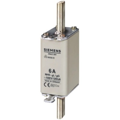 Siemens 100A NH0 Fuse NH Type gG 500V AC High Rupture Capacity 3NA3030