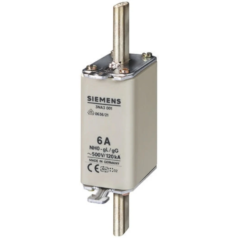 Siemens 100A NH0 Fuse NH Type gG 500V AC High Rupture Capacity 3NA3030
