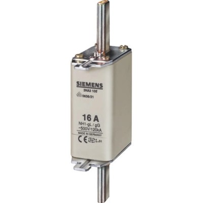 Siemens 100A NH Fuse NH1 500V AC High Rupture Capacity Blade Type 3NA3130