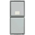 Siemens 16A Grey 1 Gang Plug Socket DELTA Outdoor Type F - German Schuko 5TD4811