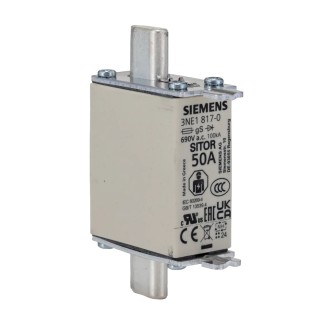 Siemens 50A Centred Tag Fuse NH000 690V ac 