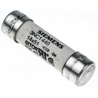 Siemens 40A Cartridge Fuse 14 x 51 mm Cylindrical aR Semiconductor Protection Fuse 3NC1440