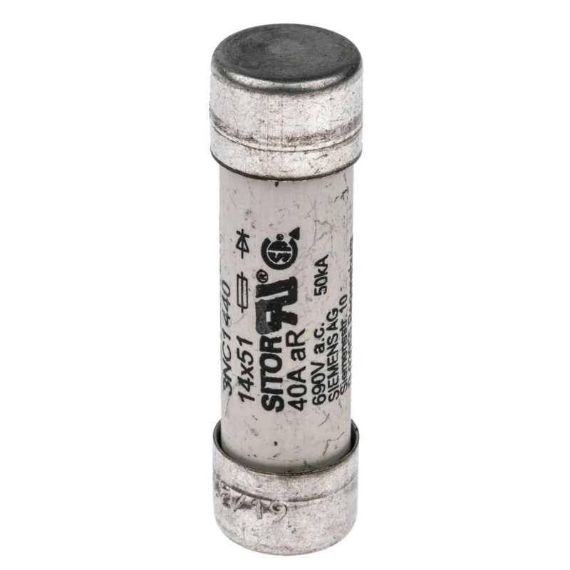 Siemens 40A Cartridge Fuse 14 x 51 mm Cylindrical aR Semiconductor Protection Fuse 3NC1440
