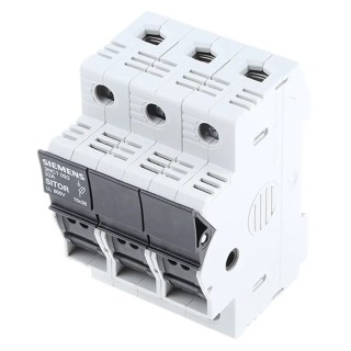 Siemens 32A 690V ac Rail Mount Fuse Holder for 10 x 38 mm, 3P-Pole 3NC1093