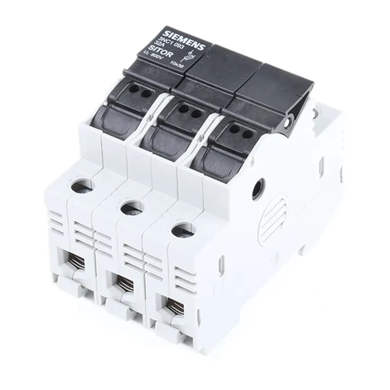 Siemens 32A 690V ac Rail Mount Fuse Holder for 10 x 38 mm, 3P-Pole 3NC1093