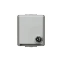 Siemens 16A Grey 1 Gang Surface Mount Outdoor Plug Socket Type F IP44 DELTA Series 5UB4714